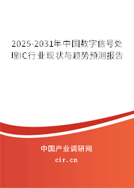 2025-2031年中國數(shù)字信號處理IC行業(yè)現(xiàn)狀與趨勢預(yù)測報告 2025-2031年中國數(shù)字信號處理IC行業(yè)現(xiàn)狀與趨勢預(yù)測報告