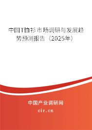 中國T恤衫市場調(diào)研與發(fā)展趨勢預(yù)測報告（2025年）