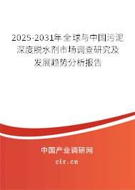 2025-2031年全球與中國污泥深度脫水劑市場調(diào)查研究及發(fā)展趨勢分析報告 2025-2031年全球與中國污泥深度脫水劑市場調(diào)查研究及發(fā)展趨勢分析報告