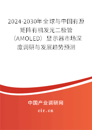 2024-2030年全球與中國(guó)有源矩陣有機(jī)發(fā)光二極管（AMOLED）顯示器市場(chǎng)深度調(diào)研與發(fā)展趨勢(shì)預(yù)測(cè)