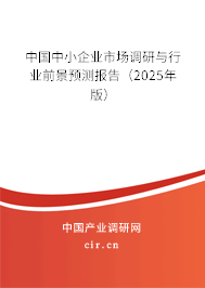 中國(guó)中小企業(yè)市場(chǎng)調(diào)研與行業(yè)前景預(yù)測(cè)報(bào)告（2025年版）