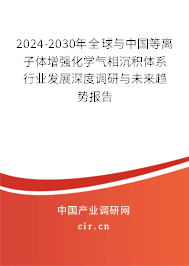 2024-2030年全球與中國等離子體增強(qiáng)化學(xué)氣相沉積體系行業(yè)發(fā)展深度調(diào)研與未來趨勢報告 2024-2030年全球與中國等離子體增強(qiáng)化學(xué)氣相沉積體系行業(yè)發(fā)展深度調(diào)研與未來趨勢報告