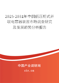 2024-2030年中國低壓柜式并聯(lián)電容器裝置市場調(diào)查研究及發(fā)展趨勢分析報告