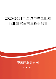 2025-2031年全球與中國肥煤行業(yè)研究及前景趨勢報告 2025-2031年全球與中國肥煤行業(yè)研究及前景趨勢報告