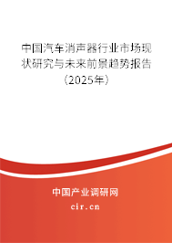 中國汽車消聲器行業(yè)市場現(xiàn)狀研究與未來前景趨勢報(bào)告(2025年) 中國汽車消聲器行業(yè)市場現(xiàn)狀研究與未來前景趨勢報(bào)告(2025年)