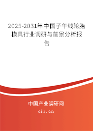 2025-2031年中國(guó)子午線輪胎模具行業(yè)調(diào)研與前景分析報(bào)告 2025-2031年中國(guó)子午線輪胎模具行業(yè)調(diào)研與前景分析報(bào)告