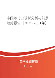 中國苯行業(yè)現(xiàn)狀分析與前景趨勢報(bào)告(2025-2031年) 中國苯行業(yè)現(xiàn)狀分析與前景趨勢報(bào)告(2025-2031年)