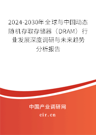 2024-2030年全球與中國動態(tài)隨機存取存儲器(DRAM)行業(yè)發(fā)展深度調研與未來趨勢分析報告 2024-2030年全球與中國動態(tài)隨機存取存儲器(DRAM)行業(yè)發(fā)展深度調研與未來趨勢分析報告