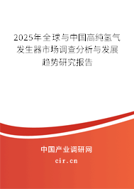 2024年全球與中國高純氫氣發(fā)生器市場調(diào)查分析與發(fā)展趨勢研究報告 2024年全球與中國高純氫氣發(fā)生器市場調(diào)查分析與發(fā)展趨勢研究報告