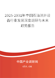 2025-2031年中國石油測井設(shè)備行業(yè)發(fā)展深度調(diào)研與未來趨勢報告 2025-2031年中國石油測井設(shè)備行業(yè)發(fā)展深度調(diào)研與未來趨勢報告
