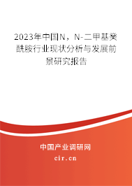 2023年中國N，N-二甲基癸酰胺行業(yè)現(xiàn)狀分析與發(fā)展前景研究報告