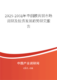 2025-2031年中國(guó)模具鋼市場(chǎng)調(diào)研及投資發(fā)展趨勢(shì)研究報(bào)告 2025-2031年中國(guó)模具鋼市場(chǎng)調(diào)研及投資發(fā)展趨勢(shì)研究報(bào)告