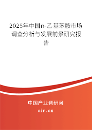 2025年中國n-乙基苯胺市場調(diào)查分析與發(fā)展前景研究報告
