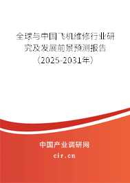 全球與中國飛機維修行業(yè)研究及發(fā)展前景預測報告（2025-2031年）