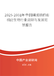 2025-2031年中國肼或胲的有機衍生物行業(yè)調(diào)研與發(fā)展前景報告 2025-2031年中國肼或胲的有機衍生物行業(yè)調(diào)研與發(fā)展前景報告