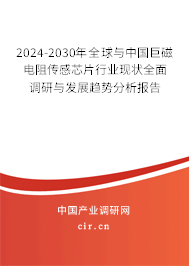 2024-2030年全球與中國巨磁電阻傳感芯片行業(yè)現(xiàn)狀全面調(diào)研與發(fā)展趨勢(shì)分析報(bào)告 2024-2030年全球與中國巨磁電阻傳感芯片行業(yè)現(xiàn)狀全面調(diào)研與發(fā)展趨勢(shì)分析報(bào)告