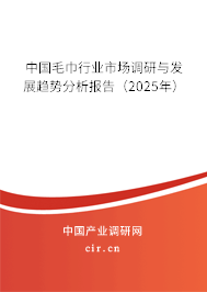 中國毛巾行業(yè)市場調(diào)研與發(fā)展趨勢分析報(bào)告(2025年) 中國毛巾行業(yè)市場調(diào)研與發(fā)展趨勢分析報(bào)告(2025年)