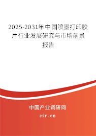 2025-2031年中國噴墨打印膠片行業(yè)發(fā)展研究與市場前景報告 2025-2031年中國噴墨打印膠片行業(yè)發(fā)展研究與市場前景報告
