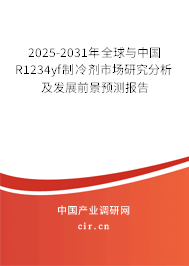 2025-2031年全球與中國R1234yf制冷劑市場(chǎng)研究分析及發(fā)展前景預(yù)測(cè)報(bào)告