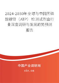 2024-2030年全球與中國(guó)三磷酸腺苷(ATP)檢測(cè)試劑盒行業(yè)深度調(diào)研與發(fā)展趨勢(shì)預(yù)測(cè)報(bào)告 2024-2030年全球與中國(guó)三磷酸腺苷(ATP)檢測(cè)試劑盒行業(yè)深度調(diào)研與發(fā)展趨勢(shì)預(yù)測(cè)報(bào)告