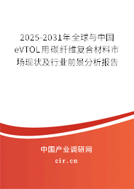 2025-2031年全球與中國eVTOL用碳纖維復(fù)合材料市場現(xiàn)狀及行業(yè)前景分析報告 2025-2031年全球與中國eVTOL用碳纖維復(fù)合材料市場現(xiàn)狀及行業(yè)前景分析報告
