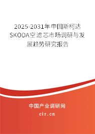 2025-2031年中國斯柯達(dá)SKODA空濾芯市場調(diào)研與發(fā)展趨勢研究報(bào)告