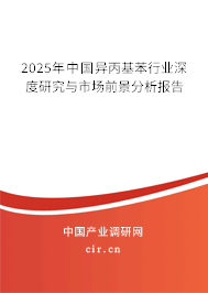 2025年中國異丙基苯行業(yè)深度研究與市場前景分析報告 2025年中國異丙基苯行業(yè)深度研究與市場前景分析報告