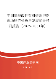 中國聚醚改性有機硅消泡劑市場研究分析與發(fā)展前景預測報告（2024-2030年）