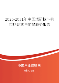 2025-2031年中國煤礦挖斗機(jī)市場現(xiàn)狀與前景趨勢報告