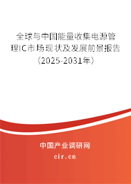 全球與中國能量收集電源管理IC市場現(xiàn)狀及發(fā)展前景報告(2025-2031年) 全球與中國能量收集電源管理IC市場現(xiàn)狀及發(fā)展前景報告(2025-2031年)