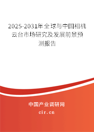 2025-2031年全球與中國相機云臺市場研究及發(fā)展前景預測報告