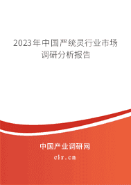 2023年中國嚴(yán)統(tǒng)靈行業(yè)市場調(diào)研分析報告 2023年中國嚴(yán)統(tǒng)靈行業(yè)市場調(diào)研分析報告