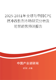 2025-2031年全球與中國CPE抗沖改性劑市場研究分析及前景趨勢預(yù)測報告