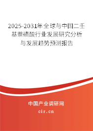 2025-2031年全球與中國(guó)二壬基萘磺酸行業(yè)發(fā)展研究分析與發(fā)展趨勢(shì)預(yù)測(cè)報(bào)告 2025-2031年全球與中國(guó)二壬基萘磺酸行業(yè)發(fā)展研究分析與發(fā)展趨勢(shì)預(yù)測(cè)報(bào)告