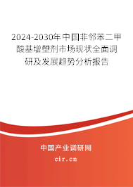 2024-2030年中國非鄰苯二甲酸基增塑劑市場現(xiàn)狀全面調研及發(fā)展趨勢分析報告