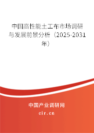 中國(guó)高性能土工布市場(chǎng)調(diào)研與發(fā)展前景分析(2025-2031年) 中國(guó)高性能土工布市場(chǎng)調(diào)研與發(fā)展前景分析(2025-2031年)