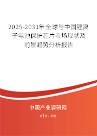 2025-2031年全球與中國鋰離子電池保護(hù)芯片市場現(xiàn)狀及前景趨勢分析報(bào)告