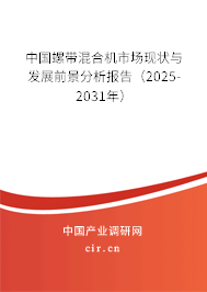 中國(guó)螺帶混合機(jī)市場(chǎng)現(xiàn)狀與發(fā)展前景分析報(bào)告(2025-2031年) 中國(guó)螺帶混合機(jī)市場(chǎng)現(xiàn)狀與發(fā)展前景分析報(bào)告(2025-2031年)