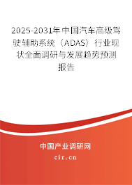2025-2031年中國汽車高級(jí)駕駛輔助系統(tǒng)（ADAS）行業(yè)現(xiàn)狀全面調(diào)研與發(fā)展趨勢(shì)預(yù)測(cè)報(bào)告