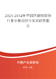 2025-2031年中國三偏磷酸鈉行業(yè)全面調(diào)研與發(fā)展趨勢報(bào)告 2025-2031年中國三偏磷酸鈉行業(yè)全面調(diào)研與發(fā)展趨勢報(bào)告