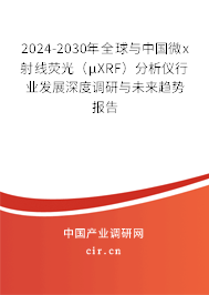 2024-2030年全球與中國微x射線熒光(μXRF)分析儀行業(yè)發(fā)展深度調研與未來趨勢報告 2024-2030年全球與中國微x射線熒光(μXRF)分析儀行業(yè)發(fā)展深度調研與未來趨勢報告