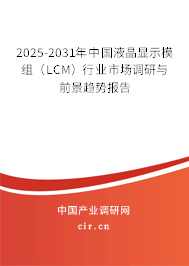 2025-2031年中國(guó)液晶顯示模組（LCM）行業(yè)市場(chǎng)調(diào)研與前景趨勢(shì)報(bào)告