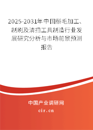 2025-2031年中國鬃毛加工、制刷及清掃工具制造行業(yè)發(fā)展研究分析與市場前景預測報告