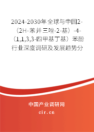 2024-2030年全球與中國2-(2H-苯并三唑-2-基)-4-(1,1,3,3-四甲基丁基)苯酚行業(yè)深度調研及發(fā)展趨勢分析報告 2024-2030年全球與中國2-(2H-苯并三唑-2-基)-4-(1,1,3,3-四甲基丁基)苯酚行業(yè)深度調研及發(fā)展趨勢分析報告