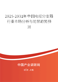 2025-2031年中國(guó)電纜分支箱行業(yè)市場(chǎng)分析與前景趨勢(shì)預(yù)測(cè) 2025-2031年中國(guó)電纜分支箱行業(yè)市場(chǎng)分析與前景趨勢(shì)預(yù)測(cè)