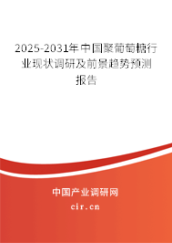 2025-2031年中國(guó)聚葡萄糖行業(yè)現(xiàn)狀調(diào)研及前景趨勢(shì)預(yù)測(cè)報(bào)告 2025-2031年中國(guó)聚葡萄糖行業(yè)現(xiàn)狀調(diào)研及前景趨勢(shì)預(yù)測(cè)報(bào)告