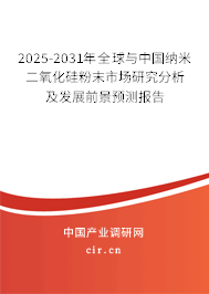 2025-2031年全球與中國(guó)納米二氧化硅粉末市場(chǎng)研究分析及發(fā)展前景預(yù)測(cè)報(bào)告 2025-2031年全球與中國(guó)納米二氧化硅粉末市場(chǎng)研究分析及發(fā)展前景預(yù)測(cè)報(bào)告