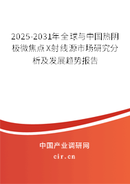 2025-2031年全球與中國熱陰極微焦點(diǎn)X射線源市場研究分析及發(fā)展趨勢報告