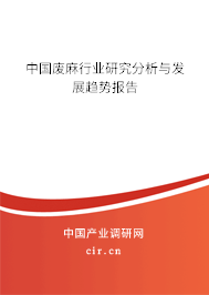 中國廢麻行業(yè)研究分析與發(fā)展趨勢報告