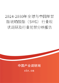 2024-2030年全球與中國單甘酯琥珀酸酯（SMG）行業(yè)現(xiàn)狀調(diào)研及行業(yè)前景分析報告